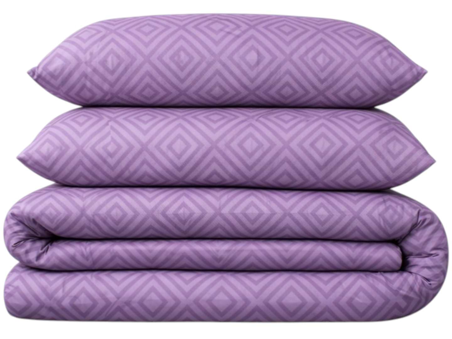 Комплект постельного белья MirSon Бязь 17-0626 Geometry Purple 200х220 (2200008205485)
